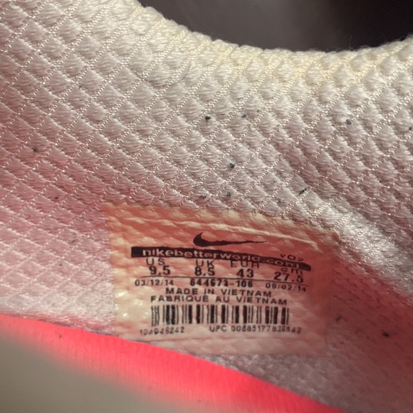 Men’s Nike Fingertrap Max White Hyper Punch Size 9.5 - Picture 7 of 7